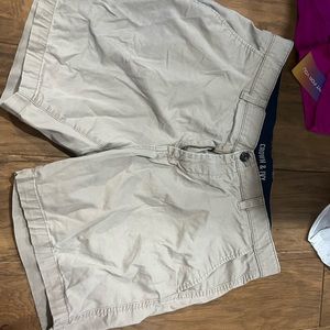 Crown and ivy men khaki shorts 36